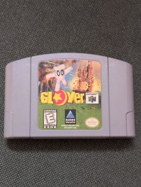 Nintendo Glover N64 Game Pak Cartridge - Hasbro